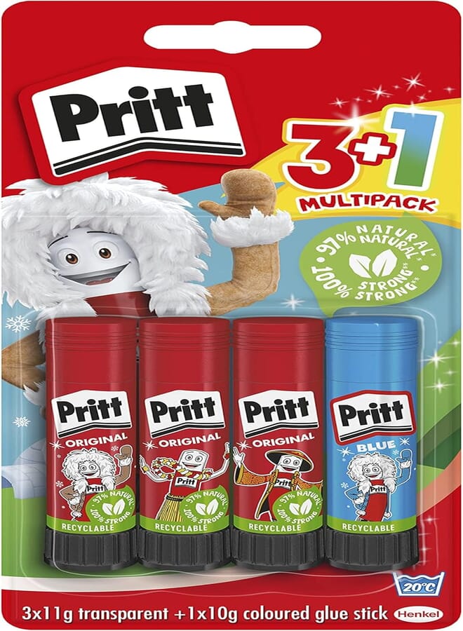 Pritt glue stick 3 * 11g+1 * 10g multipack 2070241